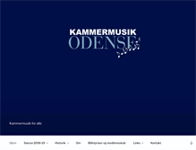 Tablet Screenshot of odensemusikforening.dk